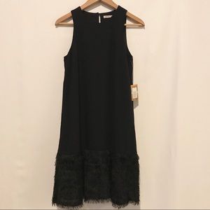 RACHEL RACHEL ROY FRINGE DRESS SLEEVELESS BLACK S